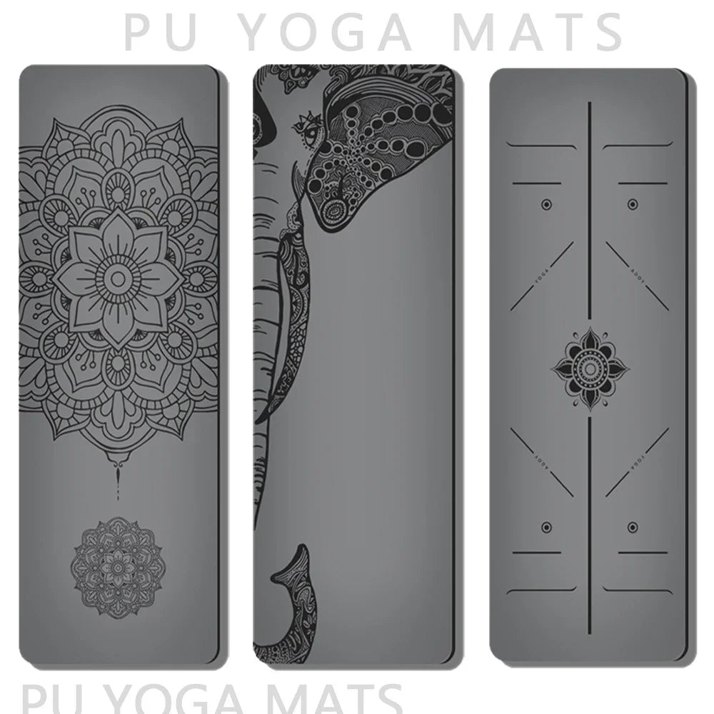 Silver Yoga Mat (Natural Rubber)