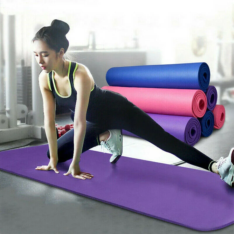 173cm Yoga Mats Anti-slip Blanket Gymnastic Sport Health Lose Weight Fitness Exercise Pad PVC Women Sport Yoga Mat