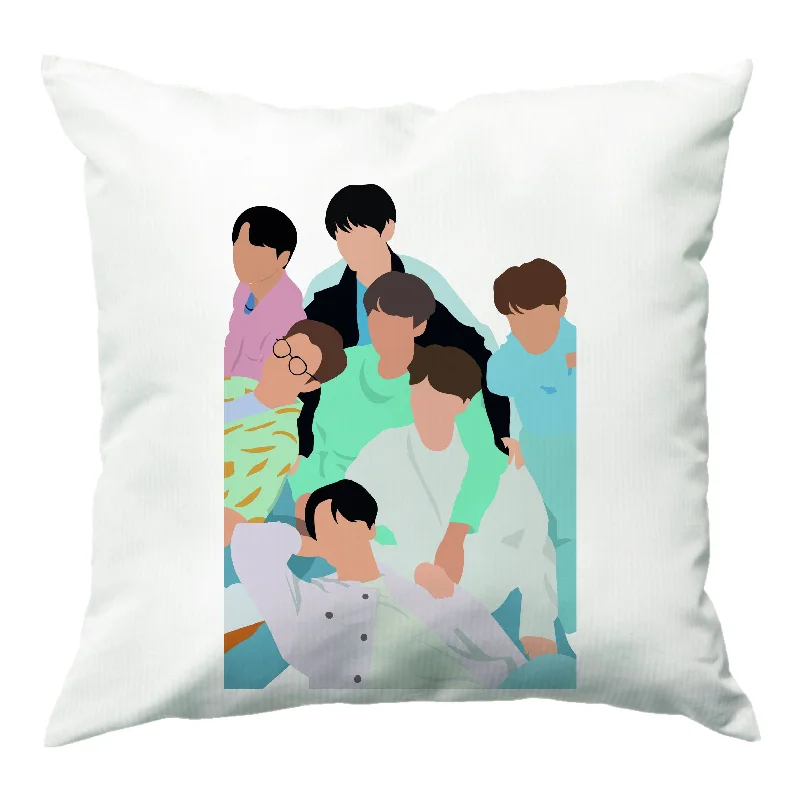 Band Members Of K-Pop Band Cushion