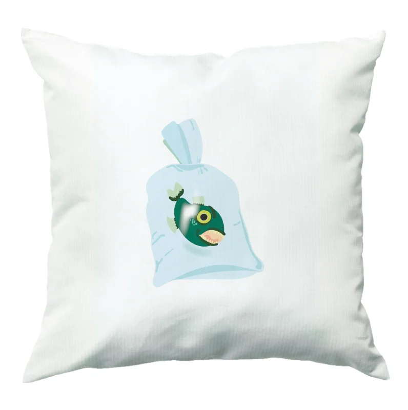 Fish In A Bag Wednesday Cushion