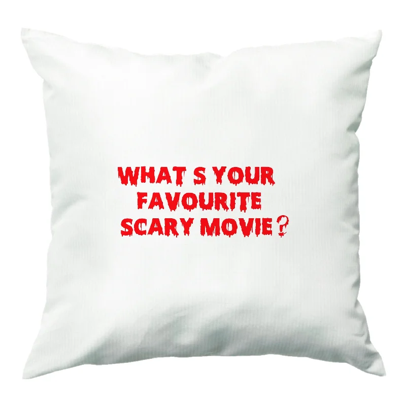 What's Your Favourite Scary Movie - Halloween Cushion