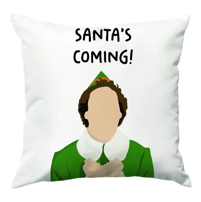 Santa's Coming! - Elf Cushion