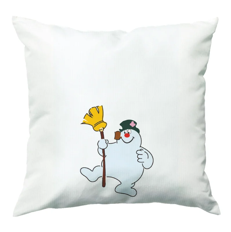 Broom - Snowman Cushion