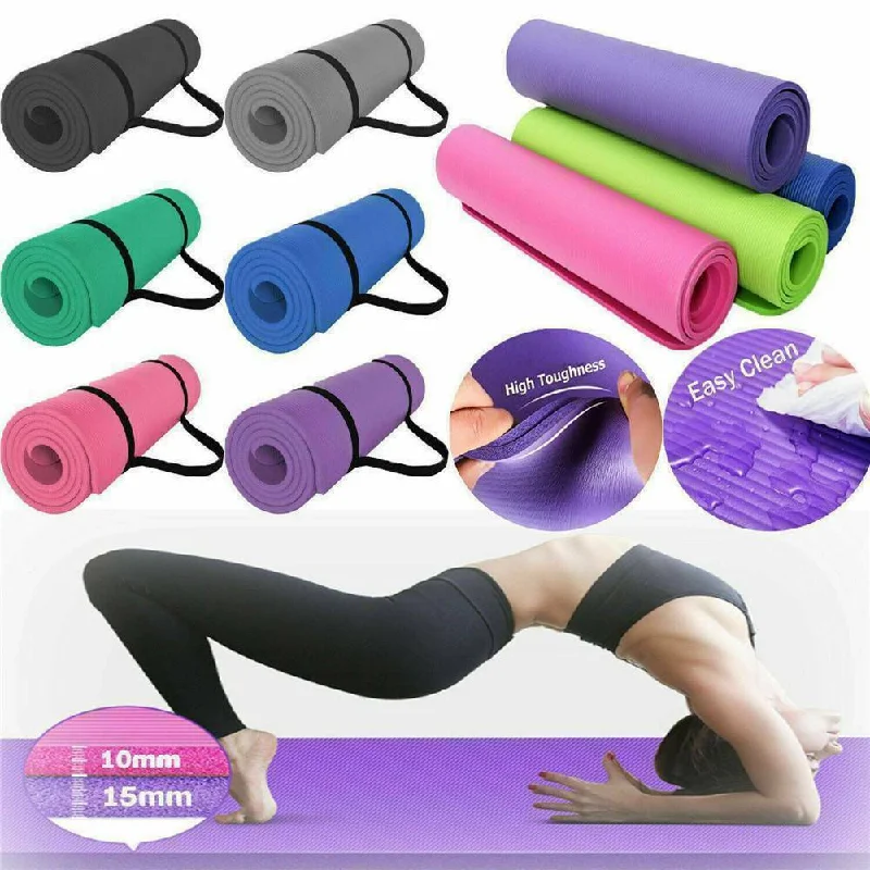 60cmx25cmx1.5cm EVA Yoga Mat Non Slip Carpet Pilates Gym Sports Exercise Pads for Beginner Fitness Environmental Gymnastics Mats