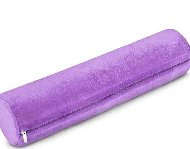 Velvet yoga bolster