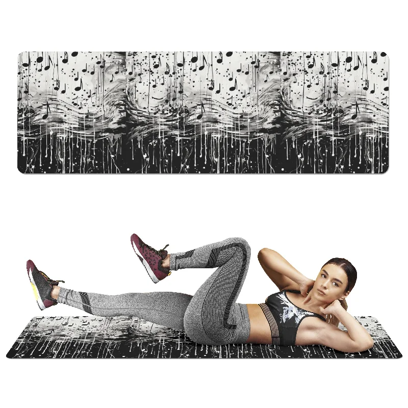 Music Notes Yoga Mat