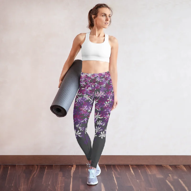 Yoga Leggings - Tiare Bloom