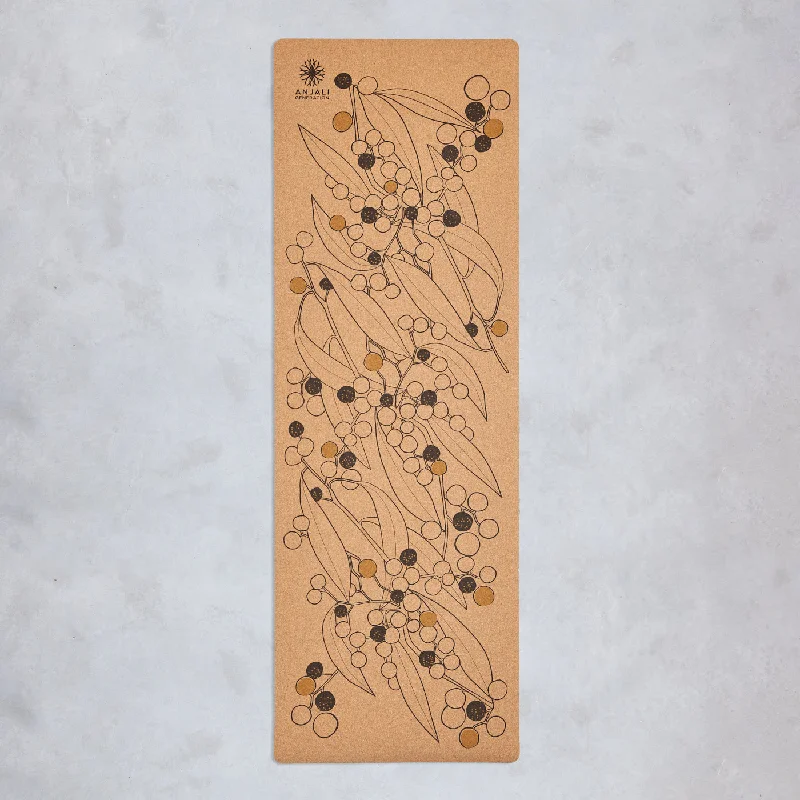 Wattle Design Cork Yoga Mat