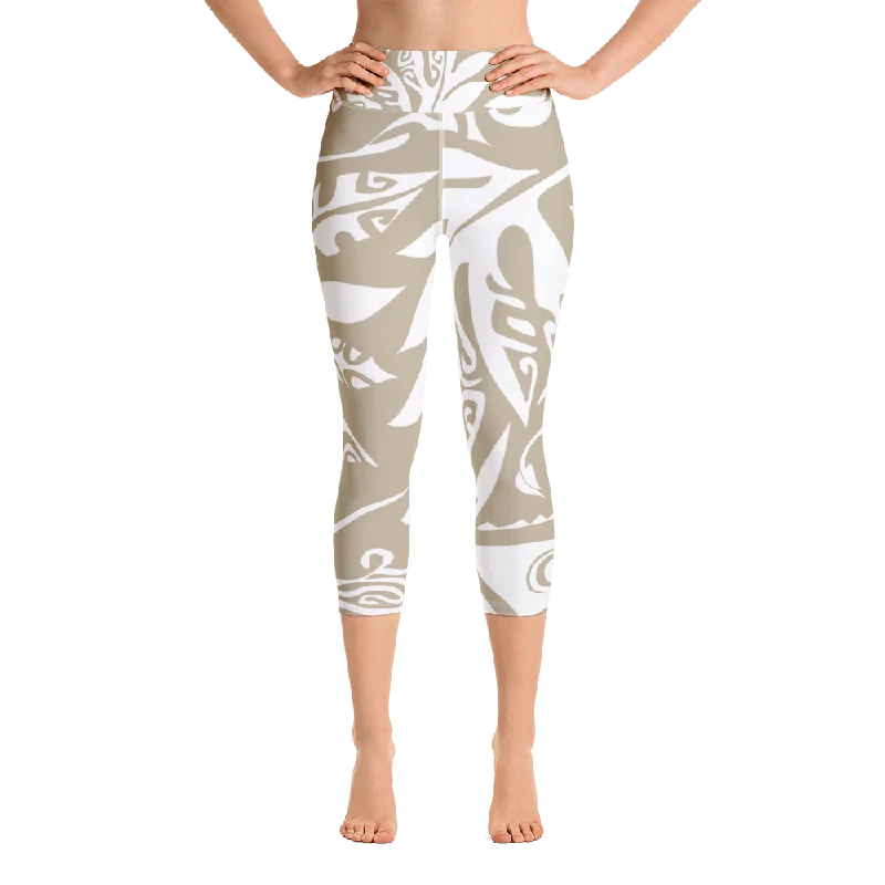 Yoga Capri Leggings - Tatou Sand