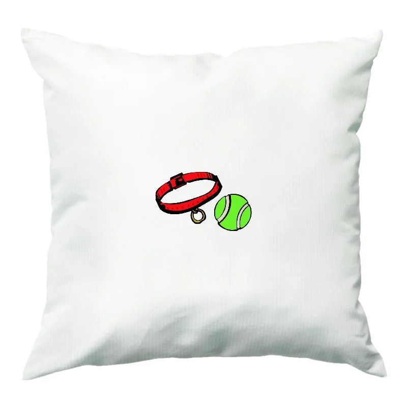 Collar and ball - Dog Patterns Cushion