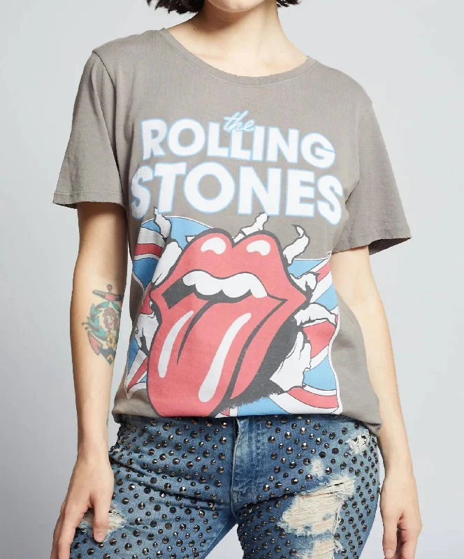 1962 Rolling Stones Tee In Steel Grey