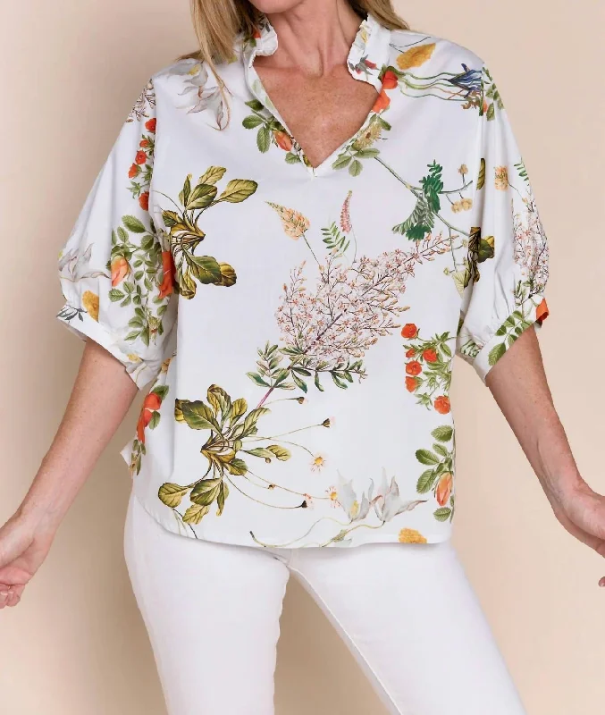 Adele Blouse In Garden Floral