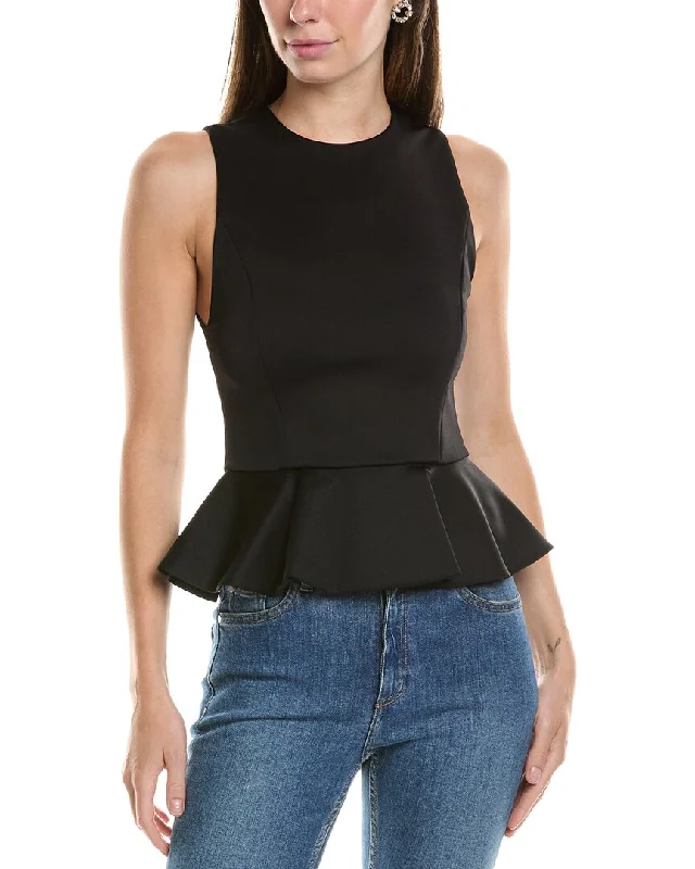 alice + olivia Poppy Peplum Top