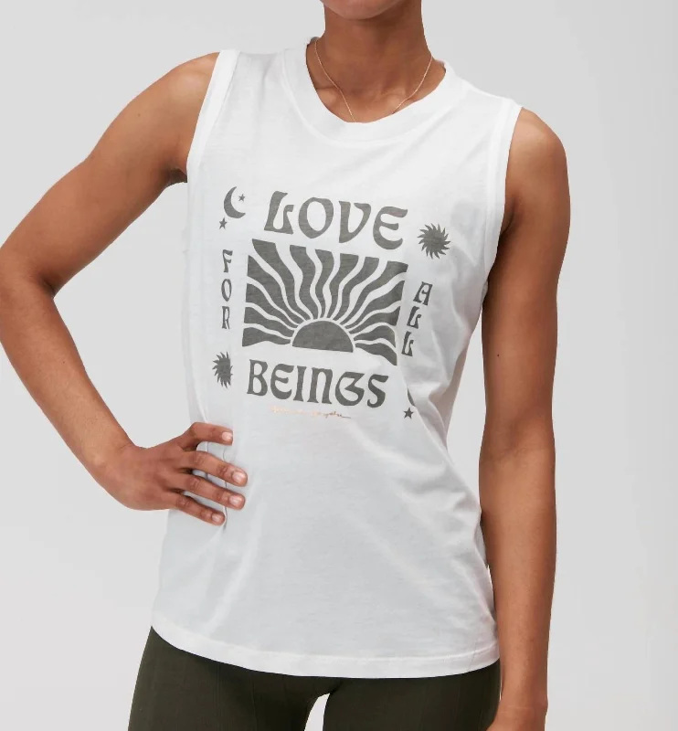 All Beings Essential Tank Top In Stone