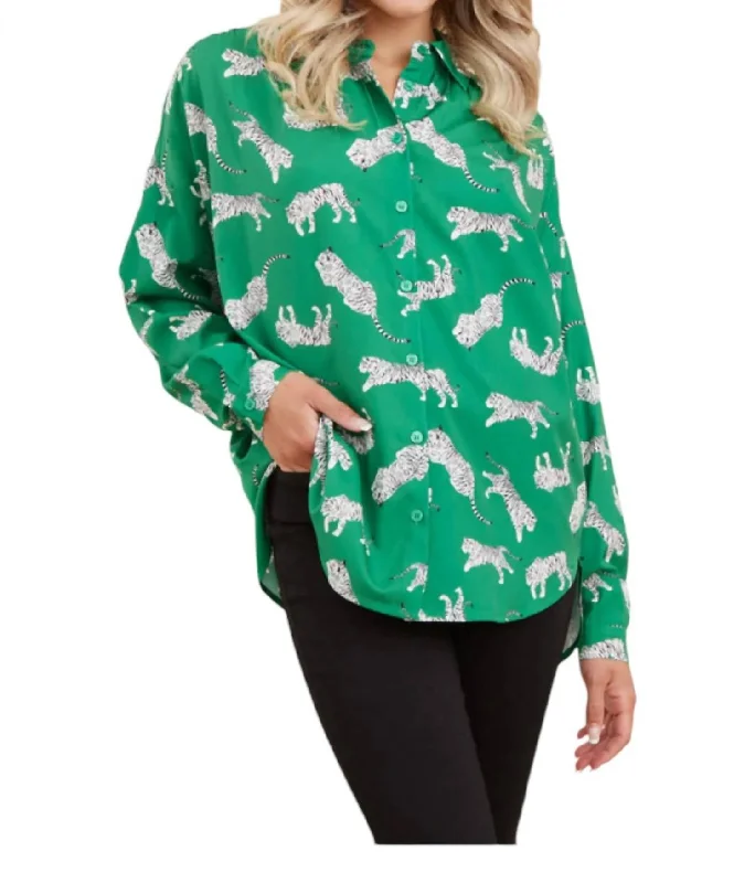 All You Want Top Long Sleeve In Green