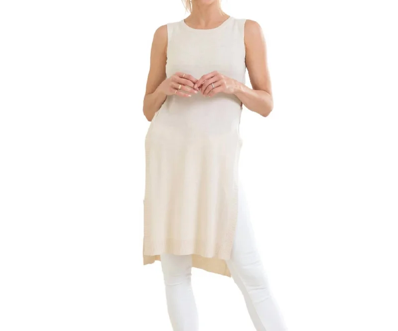 Anywear Light Tunic In Sand