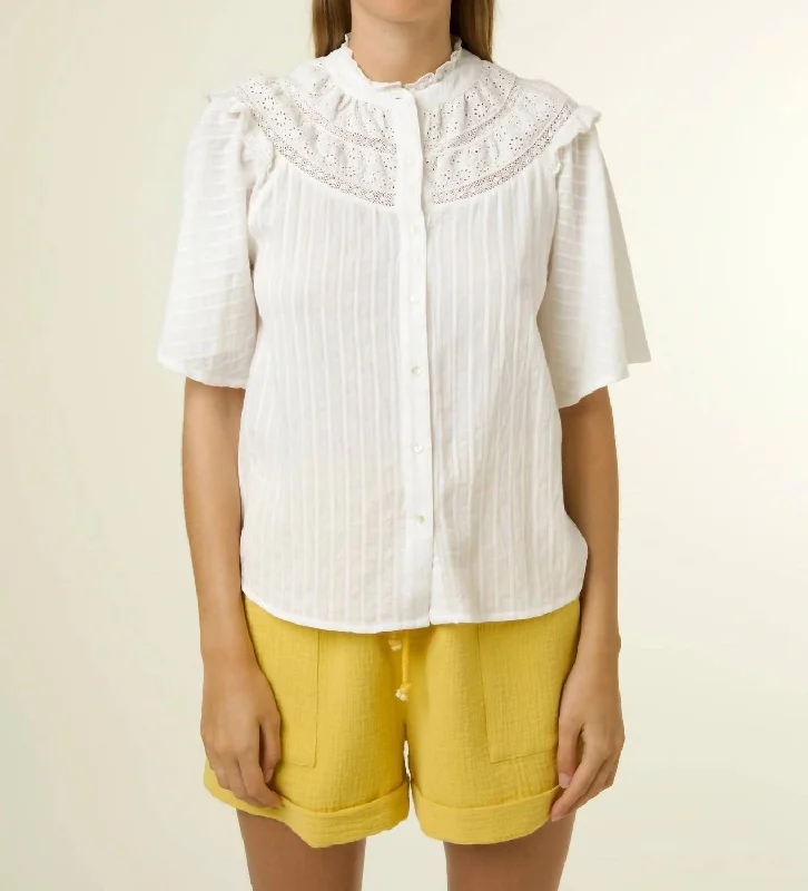 Aude Shirt In Blanc