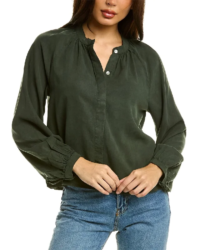 Bella Dahl Shirred Raglan Shirt