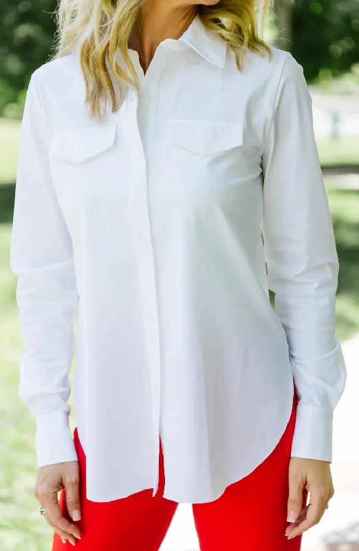 Brinkley Button Down Shirt In White