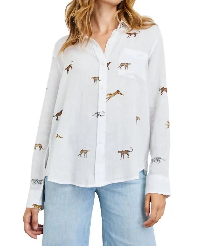 Charli Shirt In Safari Cheetah