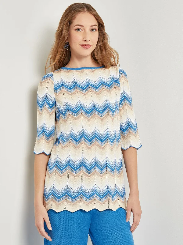 Chevron Hem Tunic