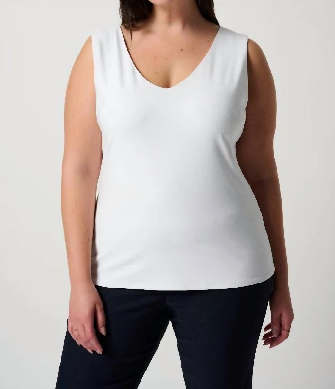 Classic Vneck Cami In Vanilla