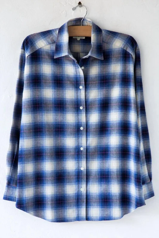 Coraz Button Down In Blue Plaid