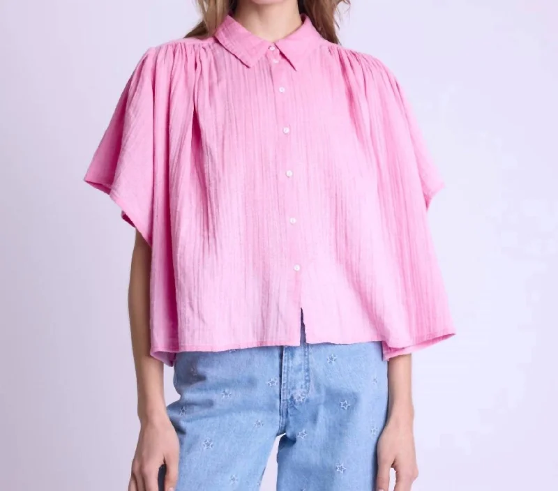 Cristifly Shirt In Pink Bubble