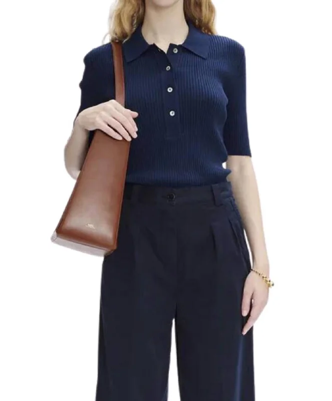 Danae Polo Shirt In Dark Navy