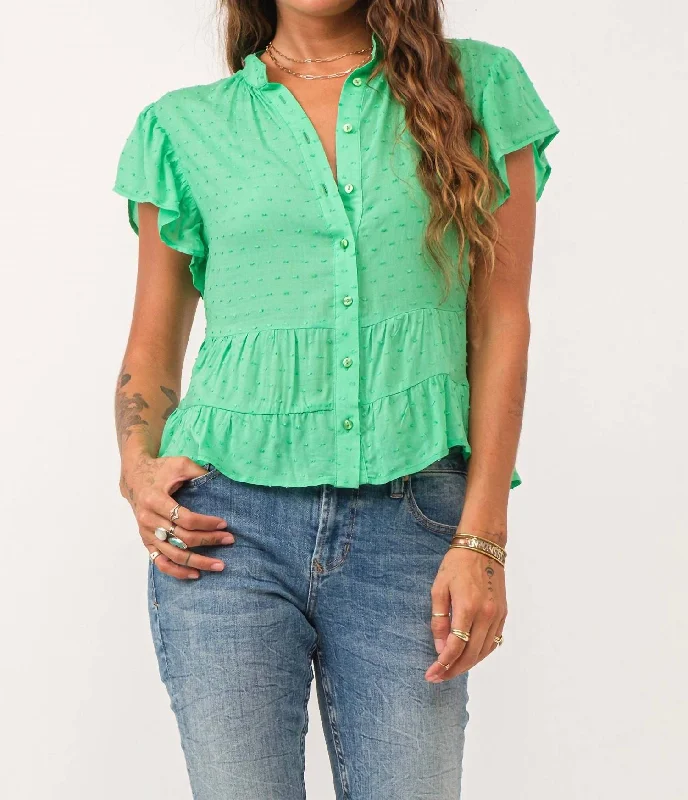 Doris Top In Green