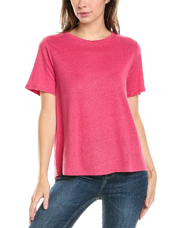 EILEEN FISHER Crewneck Linen T-Shirt