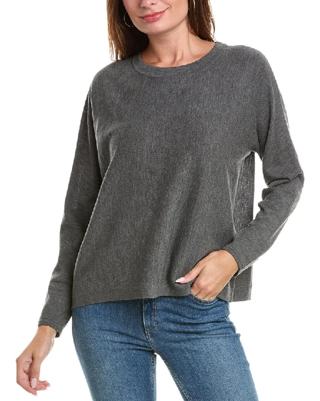 EILEEN FISHER Round Neck Wool Top