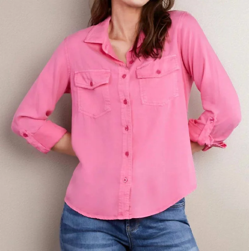 Fire Shirt In Pink