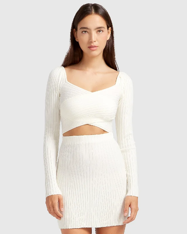 Forget Me Not Knit Crop