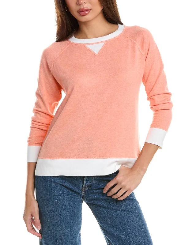 Forte Cashmere Contrast Trim Cashmere-Blend Sweatshirt