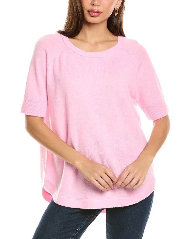 Forte Cashmere Round Hem Cashmere Sweatshirt