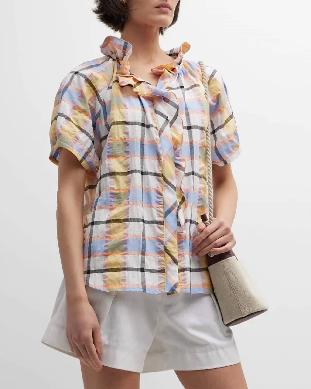 Frankie Shirt In Summer Plaid