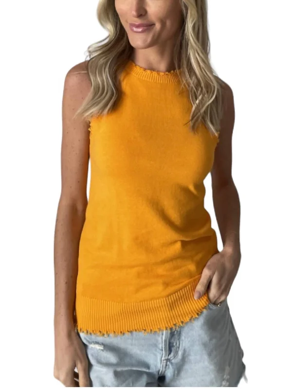 Fridge Emily Tank Top In Neon Orange