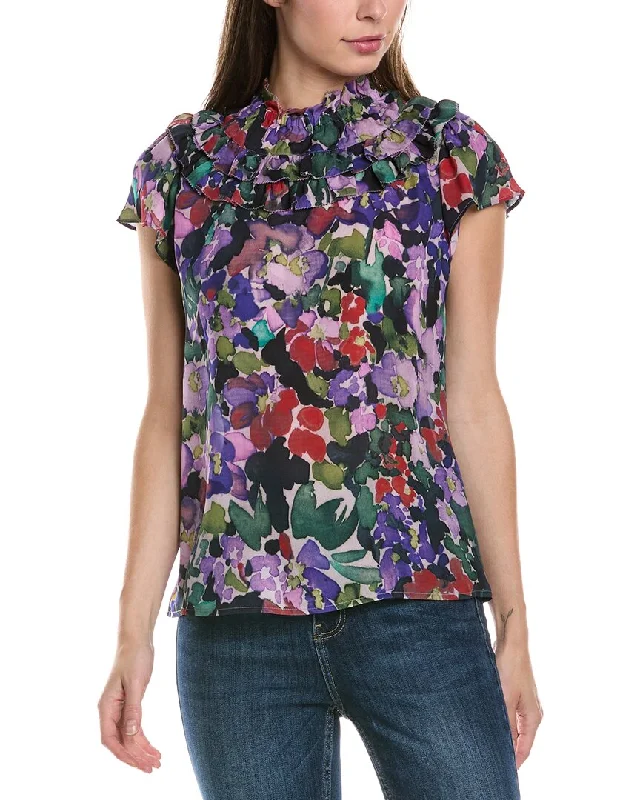 Go> by GoSilk Brunch Date Blouse