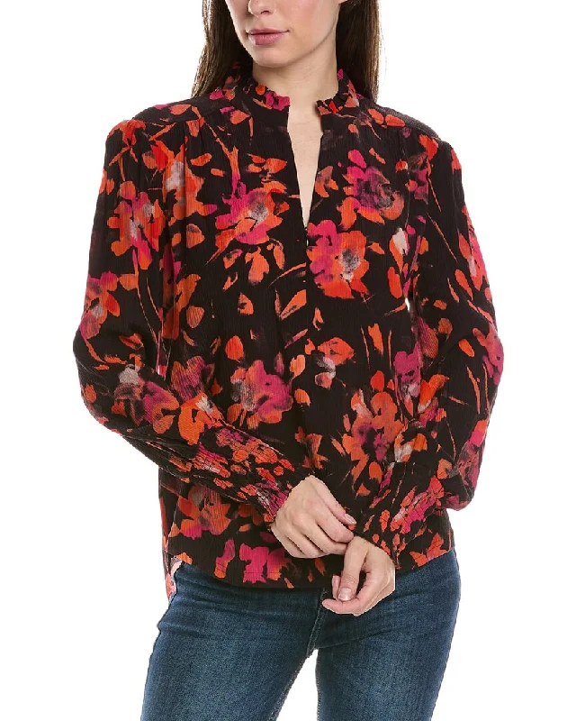 Go> by GoSilk Soft Spoken Silk Blouse