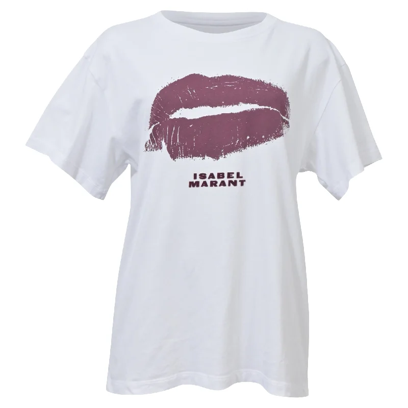 Isabel Marant Kiss T-Shirt in White Cotton