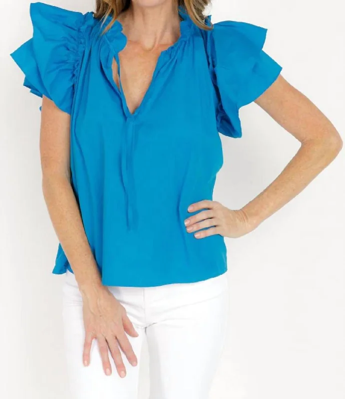 Kata Blouse In Imperial Blue