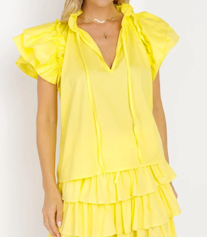 Kata Blouse In Yellow