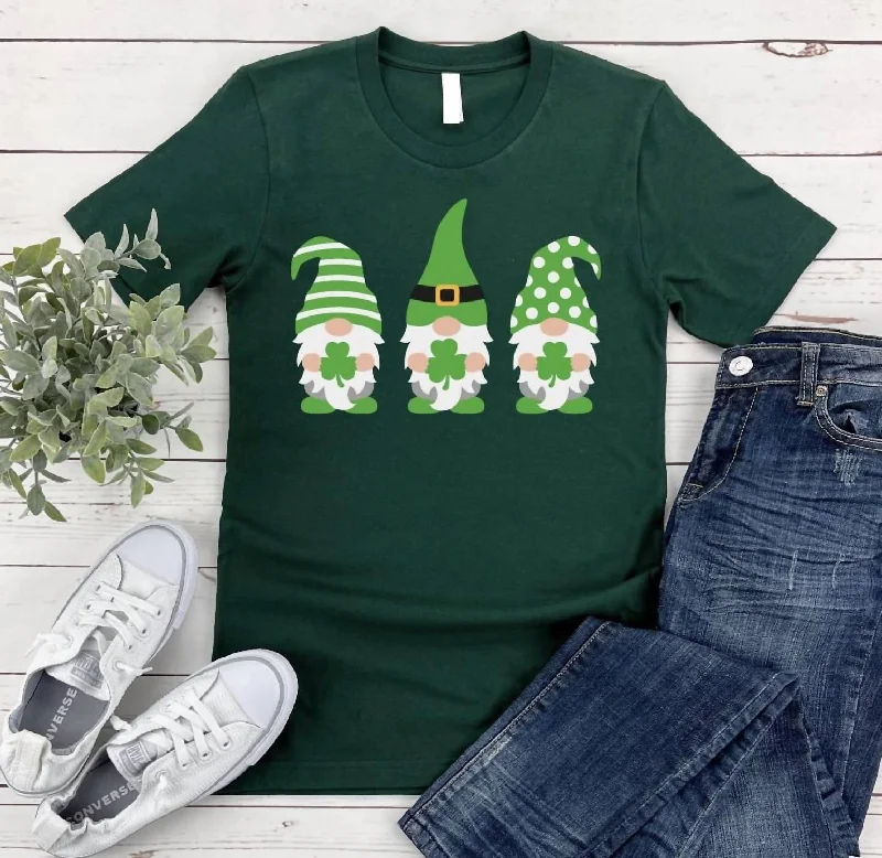 Lucky Gnomes Tee In Green