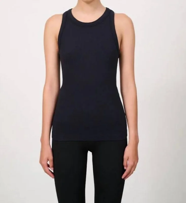 Maia Micromodal Soft Rib Tank In Black