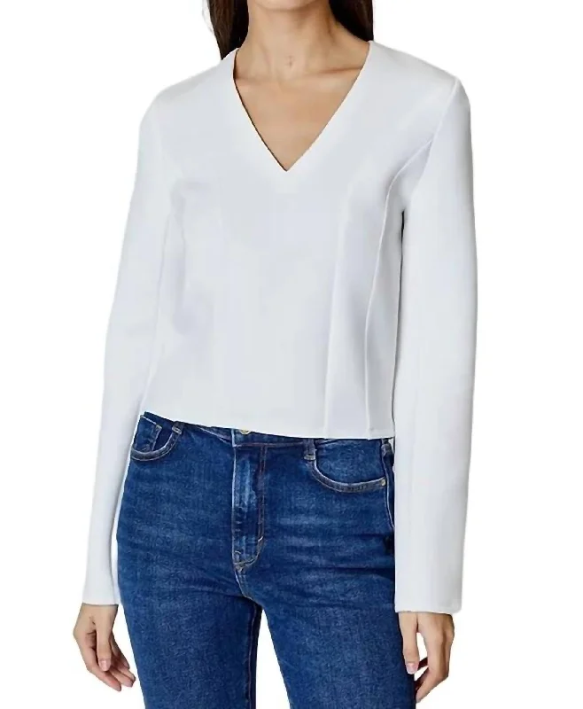 Margot Scuba Top In White