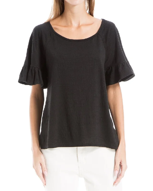 Max Studio Flutter Sleeve Top