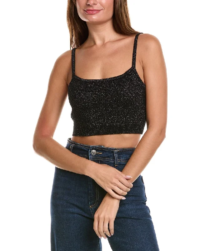 Minnie Rose Textured Cashmere-Blend Bralette