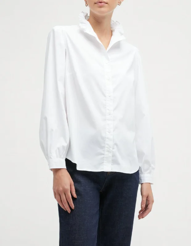 Mystie Long Sleeve Top In White