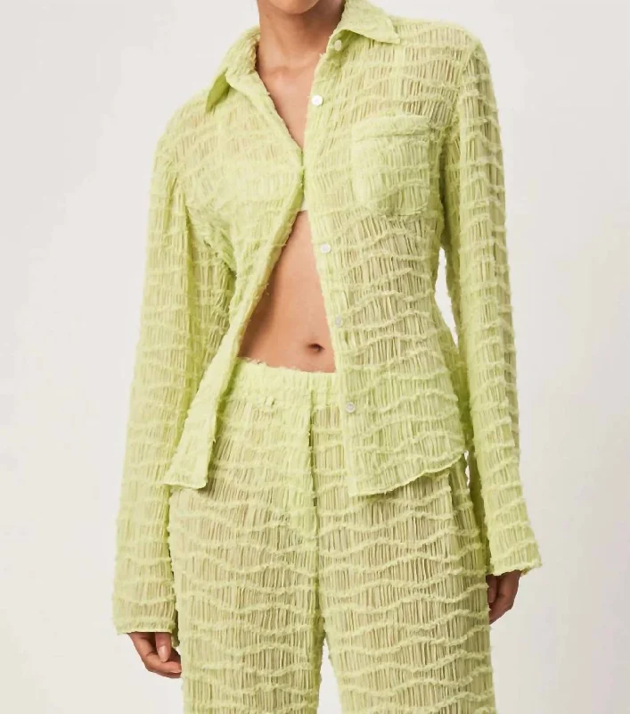 Nadi Top In Lime